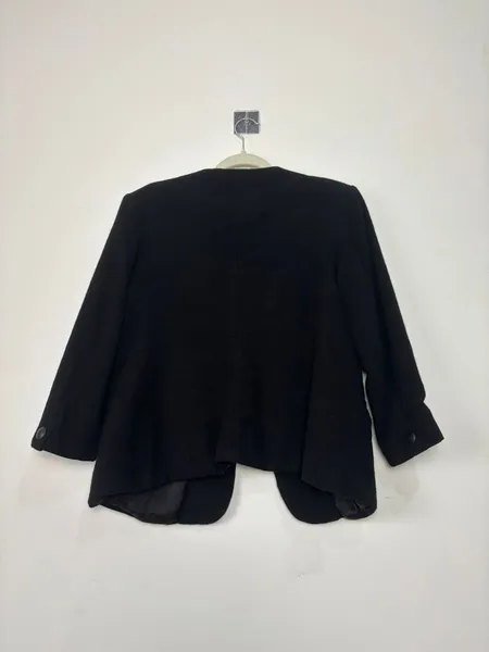 blazer vintage preto de lã, da stephen douglas
