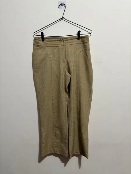 conjunto de alfaiataria bege, da barreds