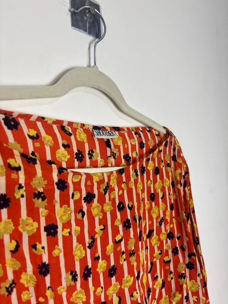 bata vintage estampada, da shoulder