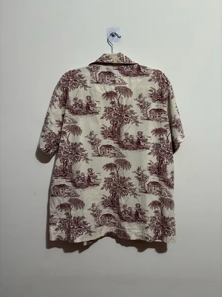 camisa de pijama branca estampada, da jogê