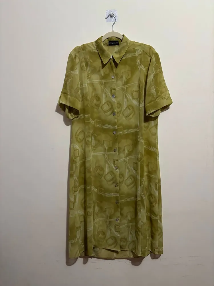 chemise longa estampada