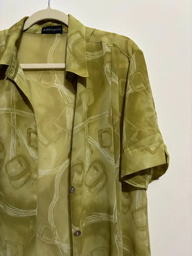 chemise longa estampada