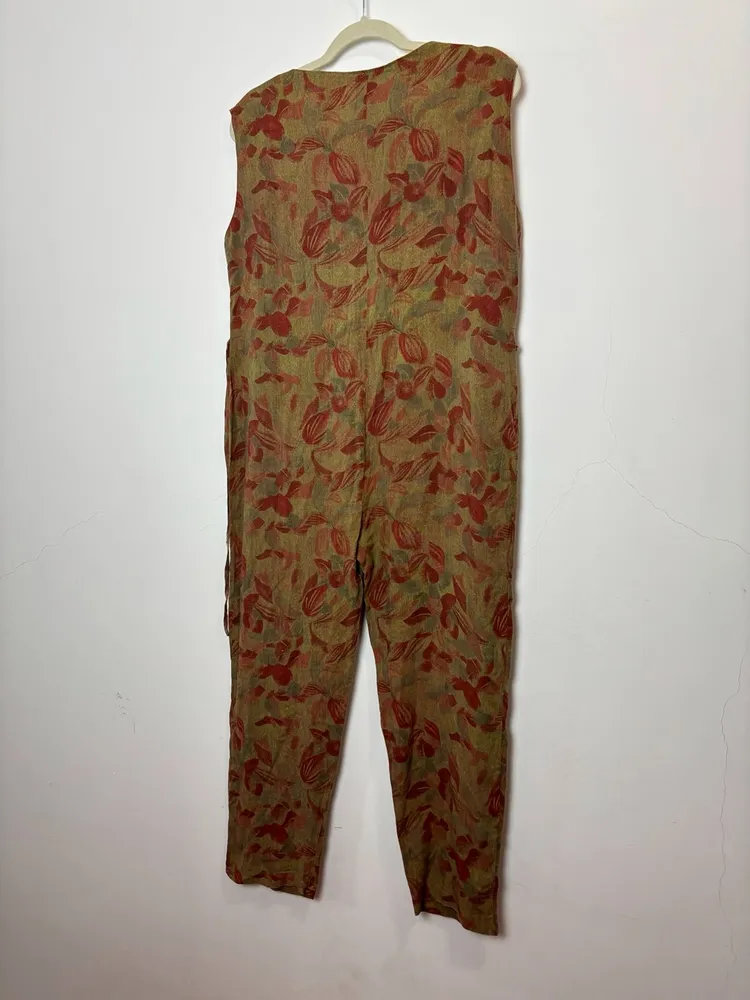 macacão vintage estampado