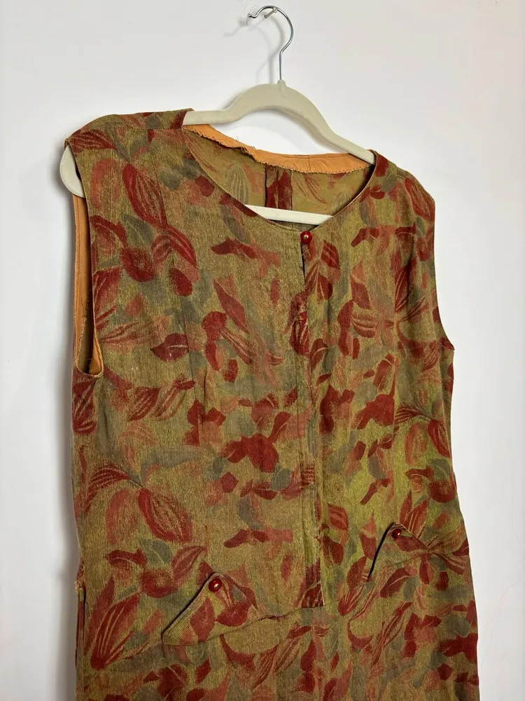 macacão vintage estampado