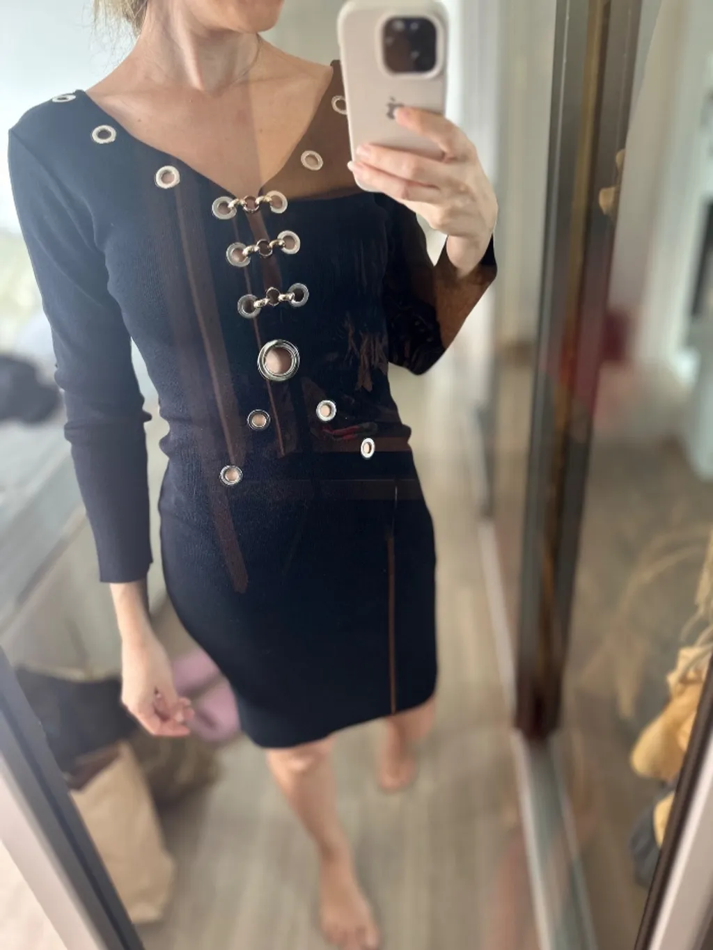 vestido justo midi P