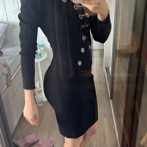 vestido justo midi P