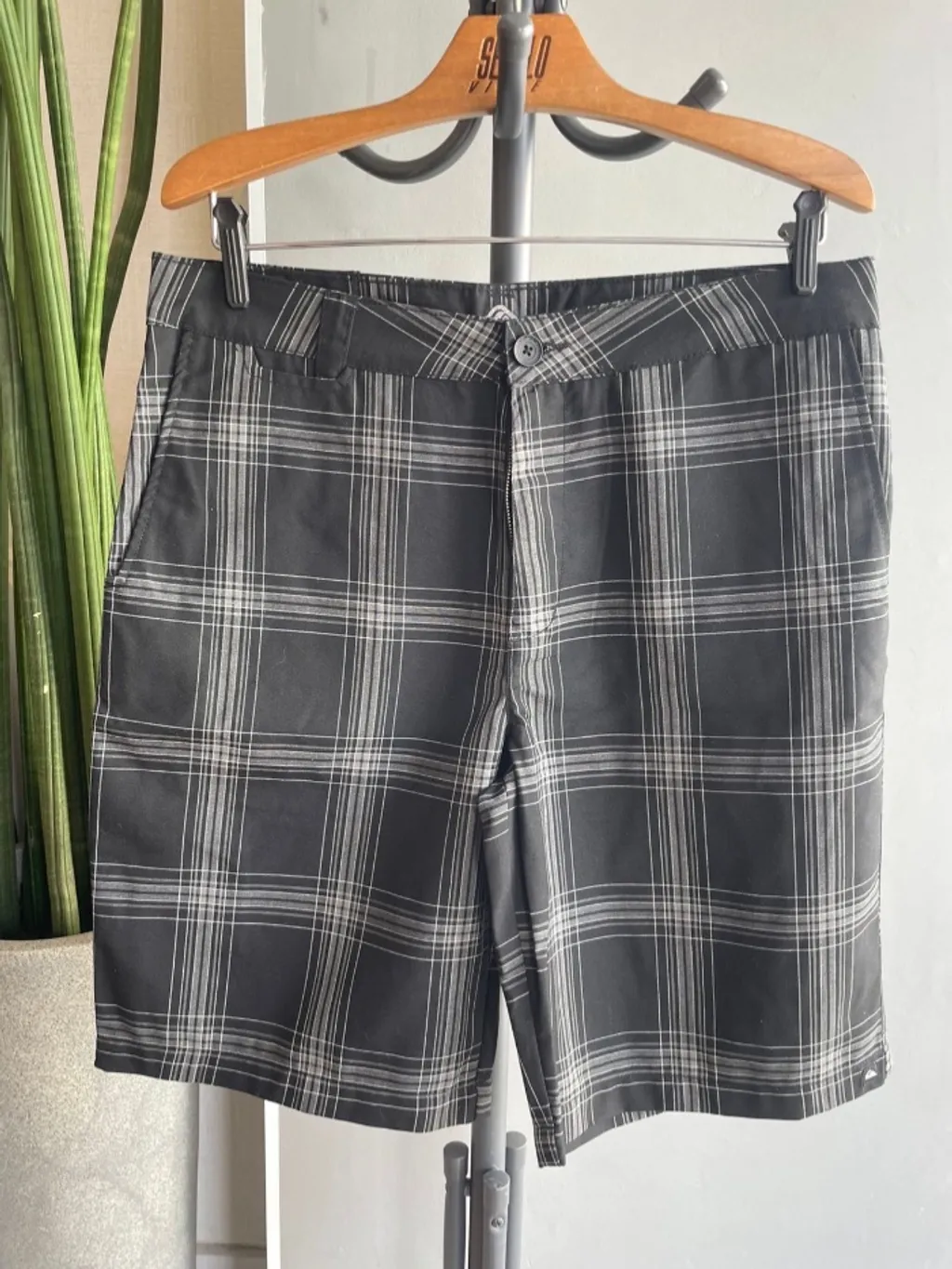 bermuda Quiksilver cinza Tam 34 EUA