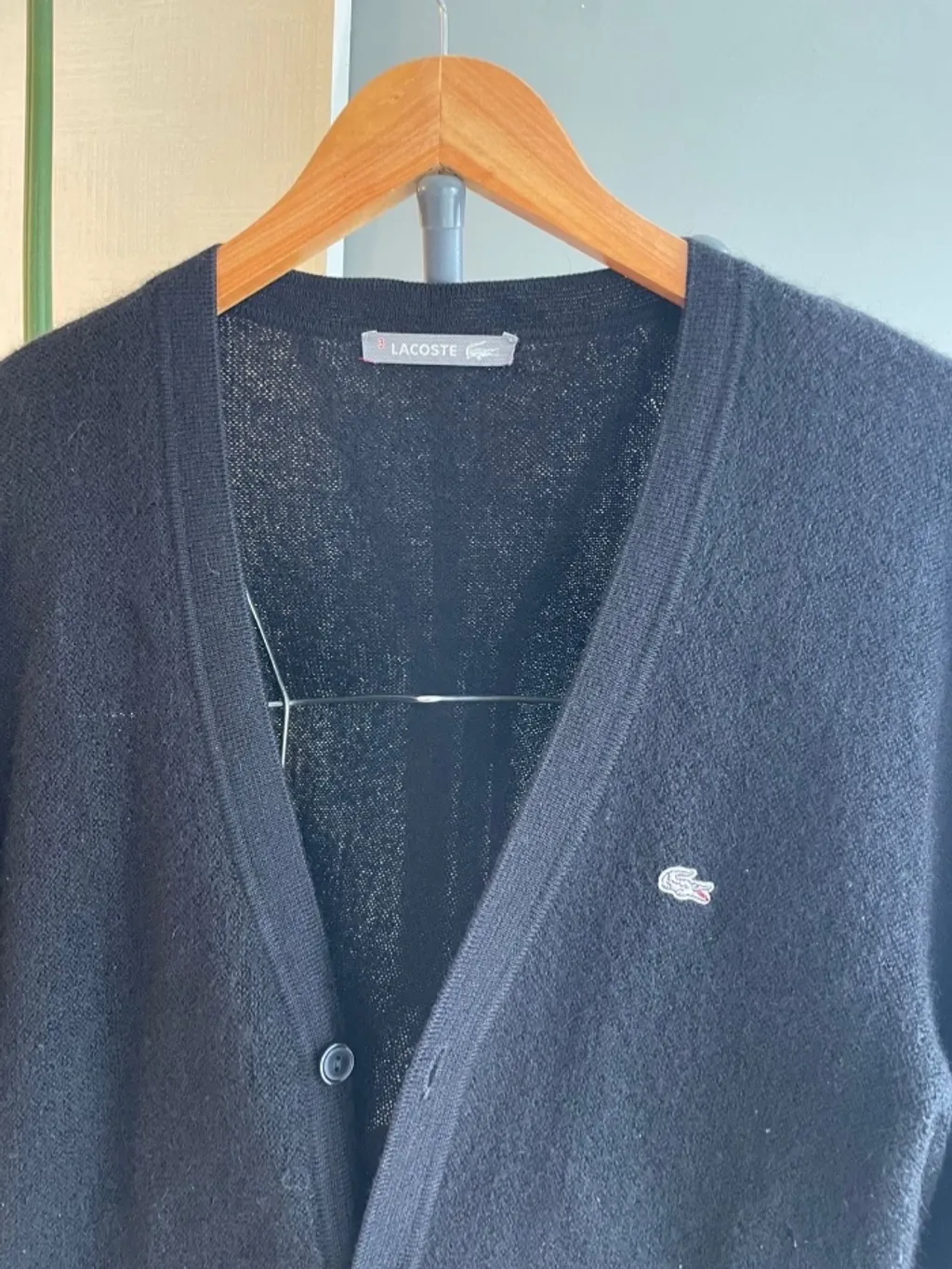 casaco cardigan de lã Lacoste - Tam - G