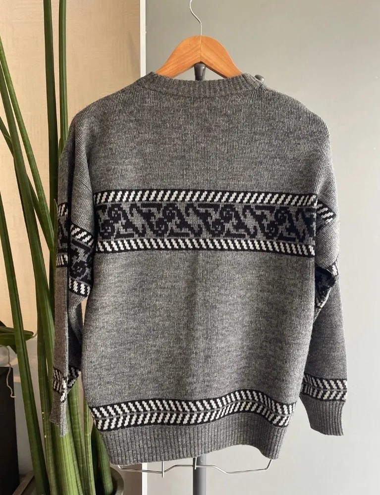 malha de lã cinza Tam M