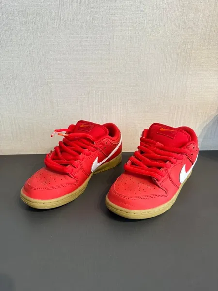 Tênis nike dunk low pro university red tam 38