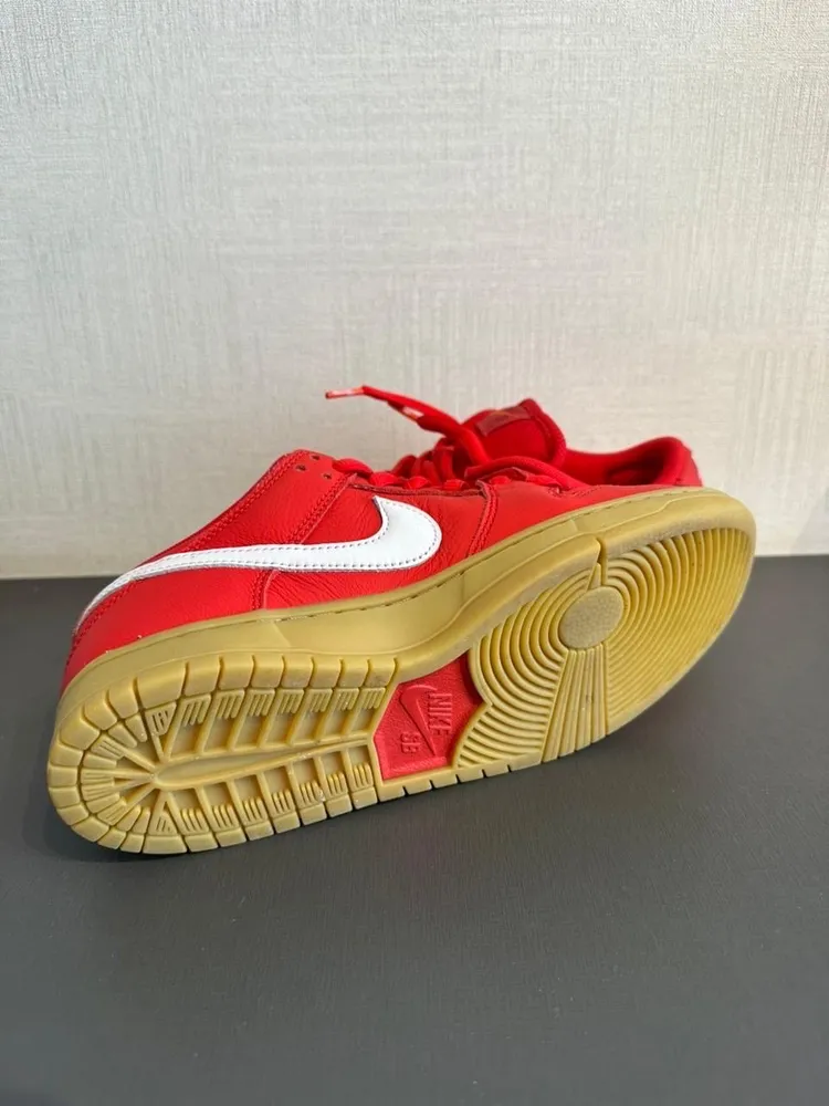 Tênis nike dunk low pro university red tam 38