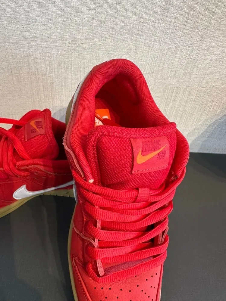 Tênis nike dunk low pro university red tam 38