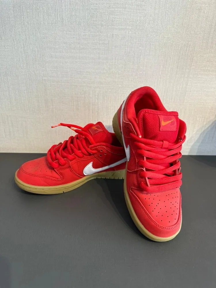 Tênis nike dunk low pro university red tam 38