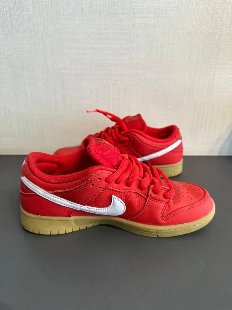 Tênis nike dunk low pro university red tam 38