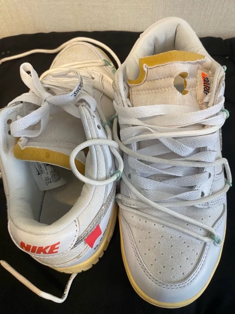 Tênis Nike dunk low off white x lot 1 of 50 -  tam 37