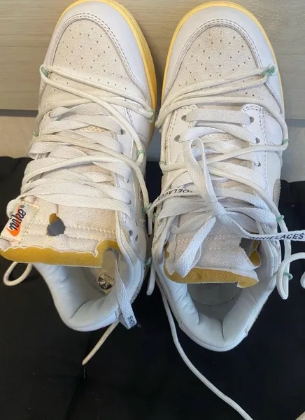 Tênis Nike dunk low off white x lot 1 of 50 -  tam 37