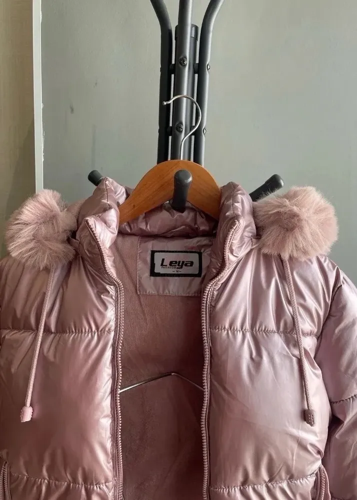 jaqueta puffer metalizada Tam m