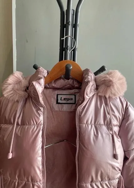 jaqueta puffer metalizada Tam m
