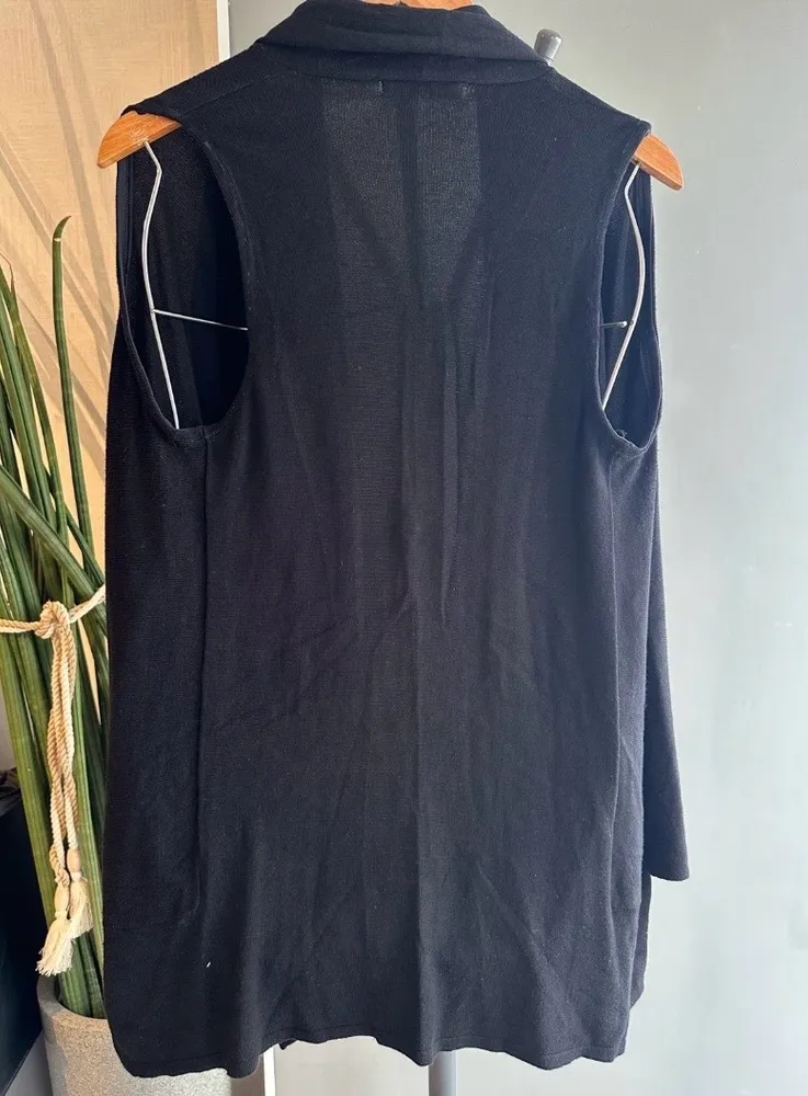 colete preto Zara