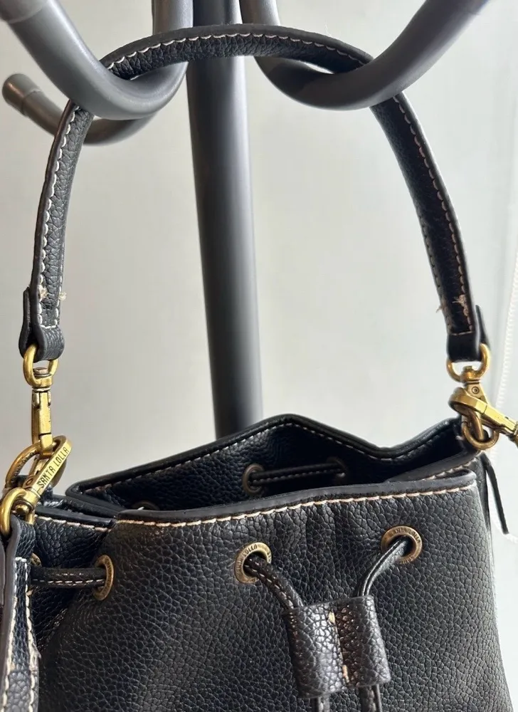bolsa sacola preta Santa Lolla