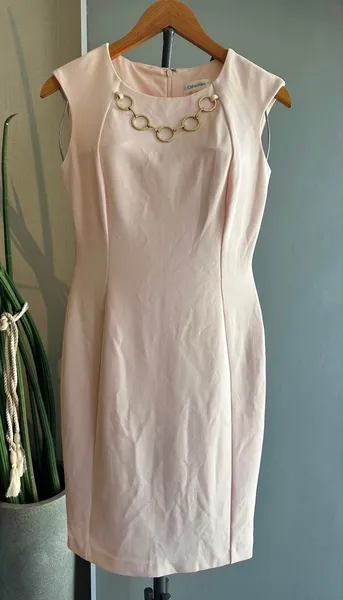 vestido forrado calvin klein tam 38-40