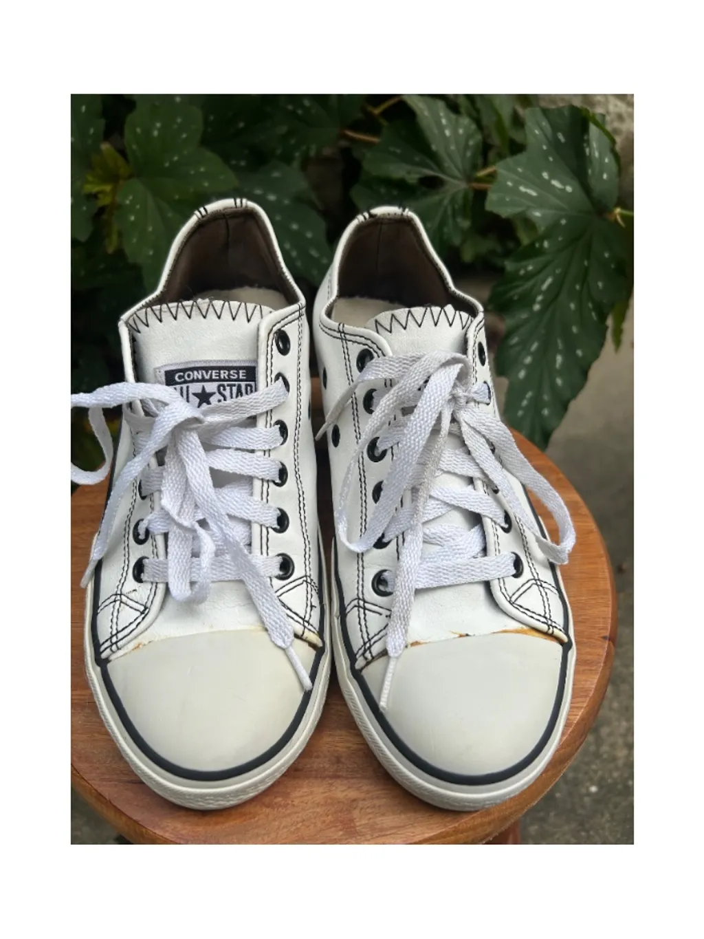 Tênis Converse All Star Branco Couro - Tam 35