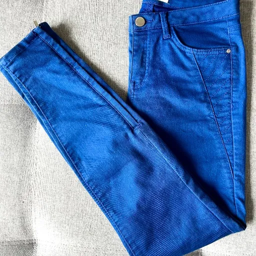 Calça Zara Skinny  Azul Royal
