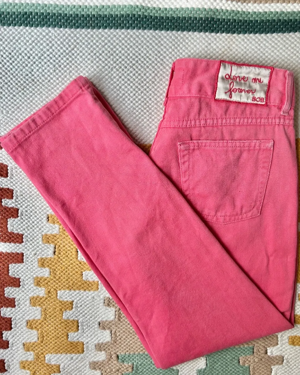 Calça Jeans Sarja Rosa -  Bobstore