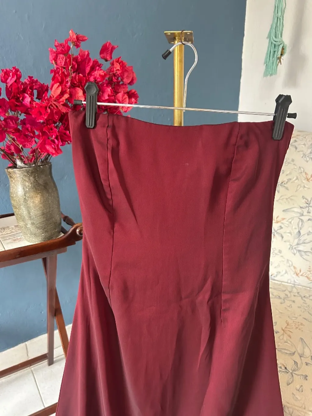 Vestido Longo Tomara que Caia Marsala