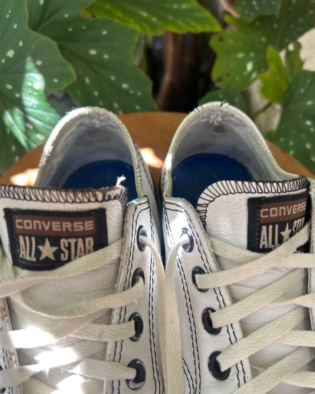 Tênis Converse All Star cano baixo Branco Couro - Tamanho 36