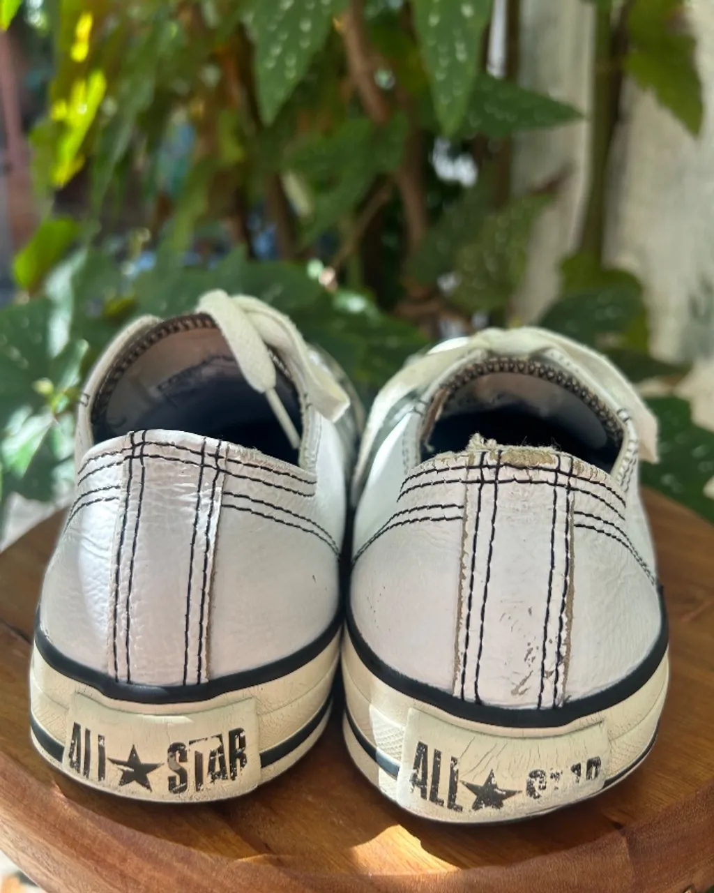 Tênis Converse All Star cano baixo Branco Couro - Tamanho 36