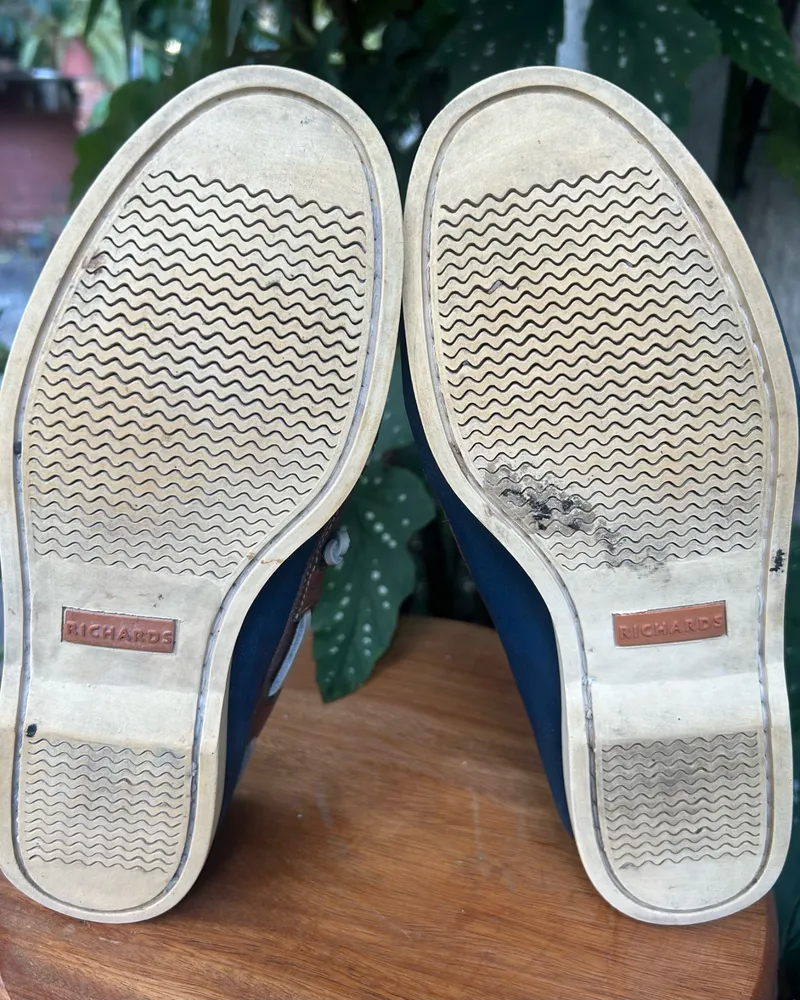 Sapato Boat Shoe Richards em couro tricolor  tamanho 37