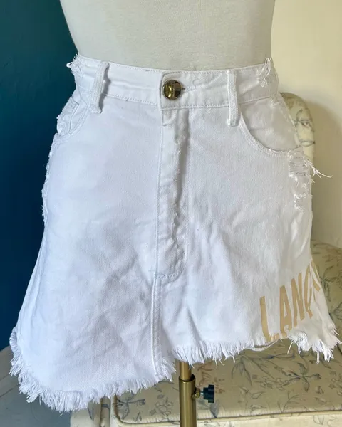 Mini Saia Jeans Branca