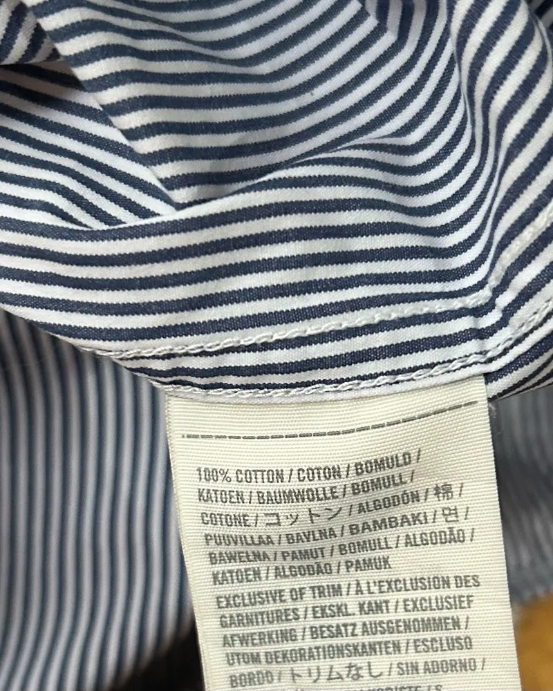 Camisa Social Abercrombie & Fitch Muscle listrada