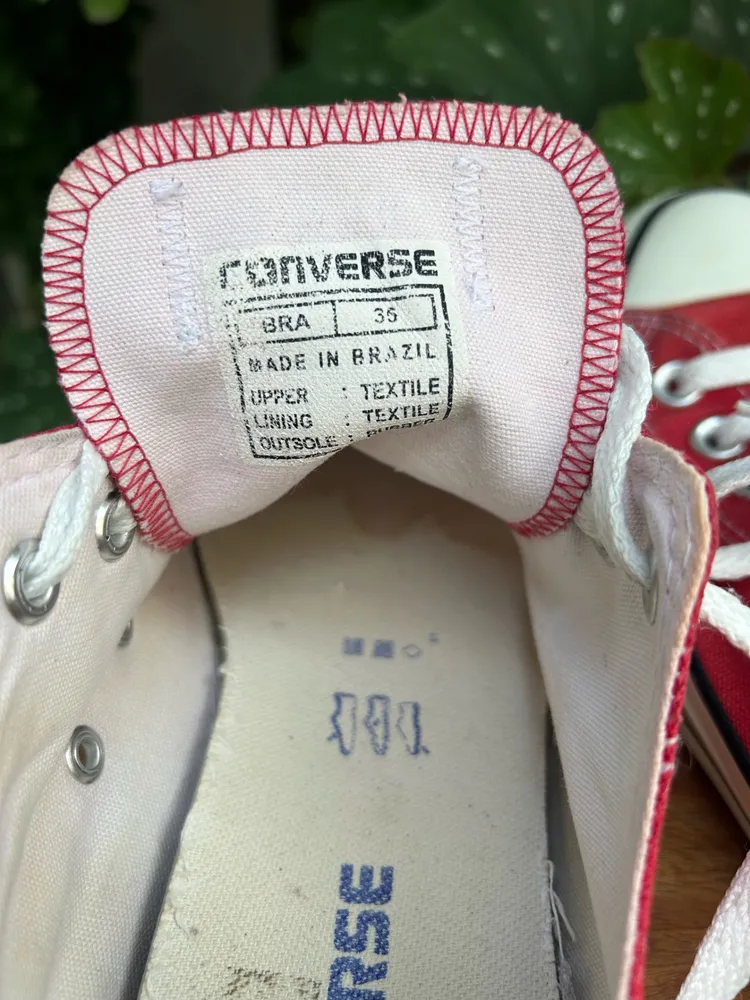 Tênis  All Star Vermelho cano baixo 35