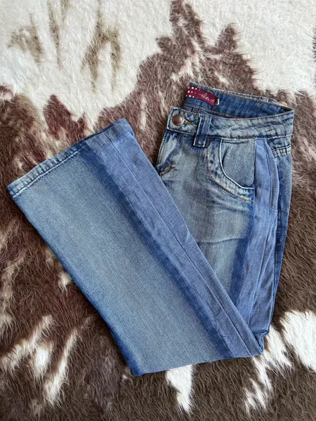 Calça Jeans Vintaga Y2K cintura baixa