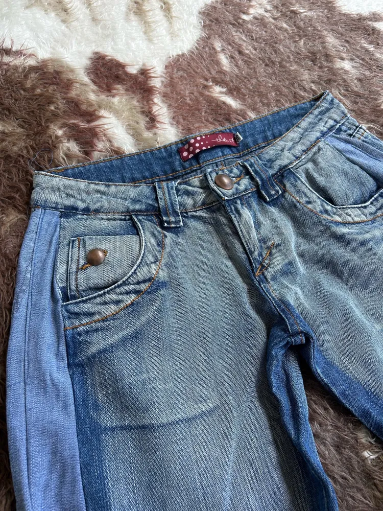 Calça Jeans Vintaga Y2K cintura baixa