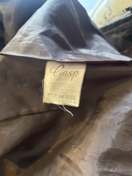 Jaqueta Gasp Couro Legítimo, VINTAGE CGC