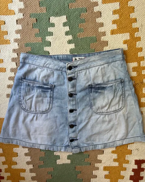 Saia Jeans Redley Botões Frontais