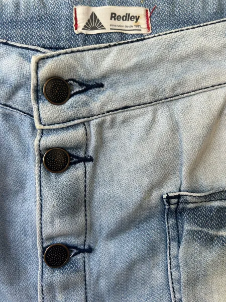 Saia Jeans Redley Botões Frontais