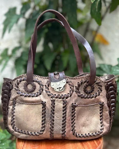 Bolsa Jamin Puech Grife Francesa Couro Legítimo (relíquia)