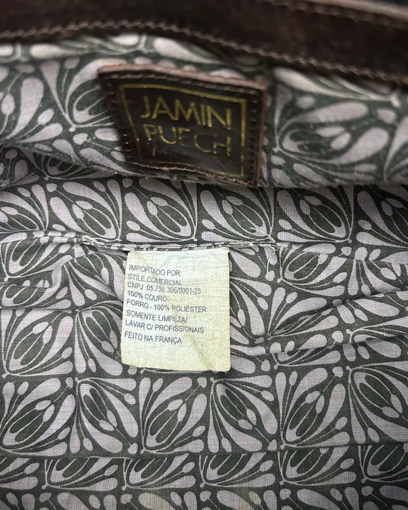 Bolsa Jamin Puech Grife Francesa Couro Legítimo (relíquia)