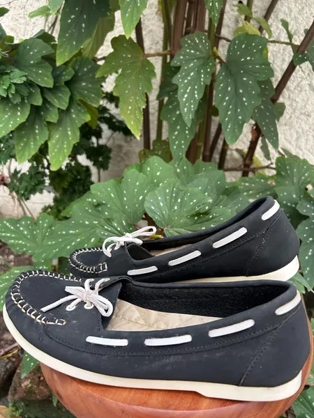 Mocassim em Couro Preto 37