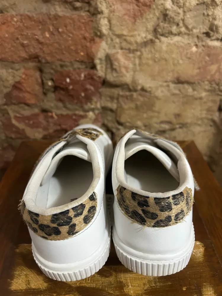 Tênis Branco Anacapri Oncinha Velcro Tam. 35