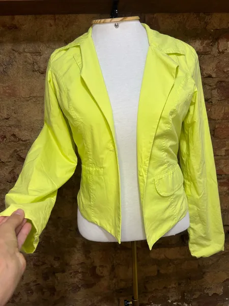 Blazer Botswana Verde Lima Alfaiataria Casual Chic