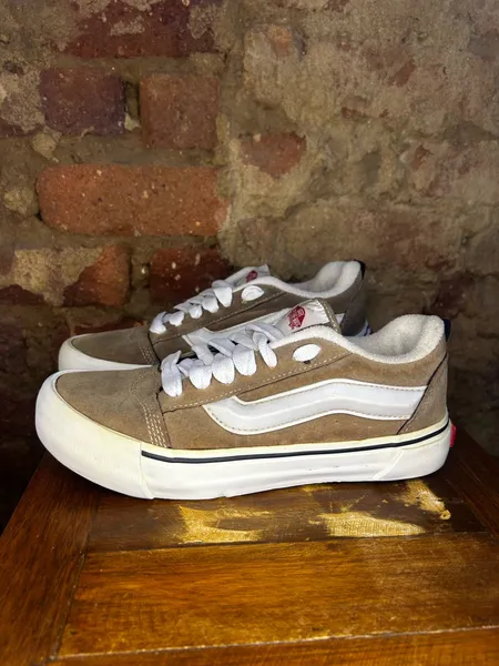 Tênis Vans Knu Skool Marrom Bege Original Tam 38