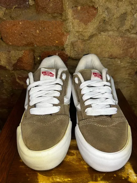 Tênis Vans Knu Skool Marrom Bege Original Tam 38