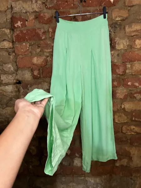 Calça Pantalona Verde P