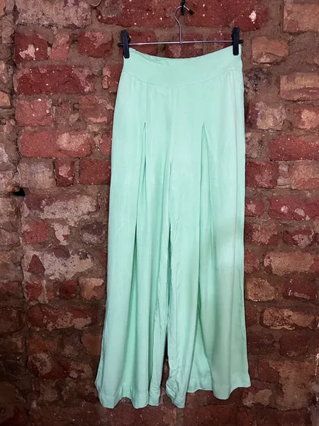 Calça Pantalona Verde P