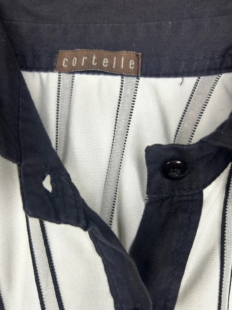 Camisa Regata Cortelle Listrada Estilo Alfaiataria 38